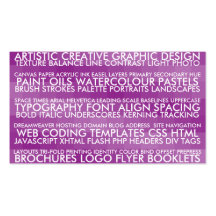 Resume Style - Purple Business Card Template