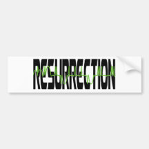 Resurrection 2 Noir Vert Bumper Sticker