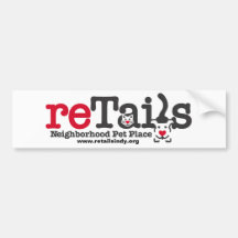 reTailsLogoRev, www.retailsindy.org Bumper Stickers