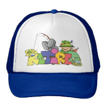 Retired Gone Fishing Mesh Hat