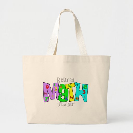 Retired Math Teacher Gifts Bag