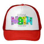Retired Math Teacher Gifts Trucker Hats
