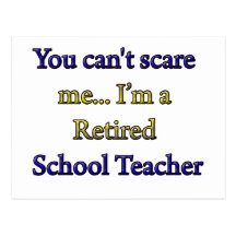 RETIRED SCHOOL TEACHER POST CARDS