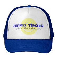 Retired Teacher "Doing The Happy Dance" Hats
