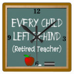 Retired Teacher Wall Clock