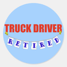 Retired Truck Driver Sticker