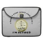 Retired watch Rickshaw Flap Sleeve Sleeve For MacBook Pro