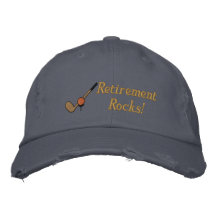 Retirement Golf Embroidered Hat
