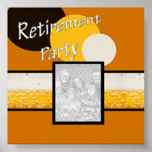 RETIREMENT PARTY PHOTO AUTOGRAPH POSTER