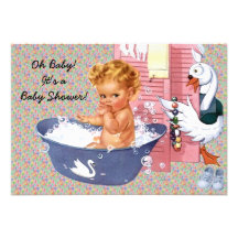 Retro 1940s Baby Shower V2 Announcements