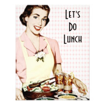 Retro 1950s Luncheon Custom Announcements