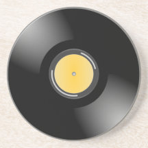 Retro 45 rpm Record Album Thirsty Coaster