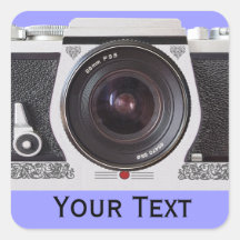 Retro 80s Camera Effect Sheet of Stickers