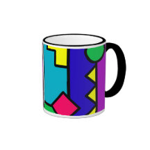 Retro 80s Colour Block Mug