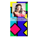 Retro 80s Colour Block Photo Card
