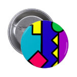 Retro 80s Colour Block Pin
