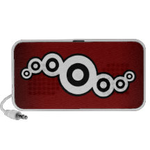 Retro Arc (Red) Doodle Speaker