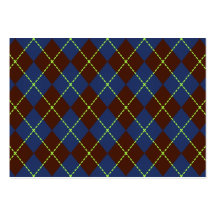 Retro Argyle Business Card