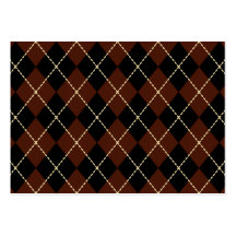 Retro Argyle Business Card