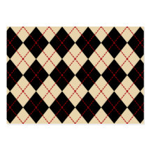 Retro Argyle Business Card