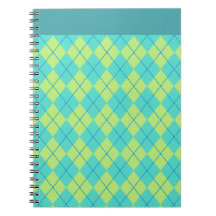 Retro Argyle Notebook