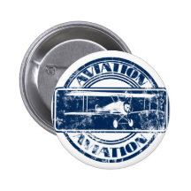 Retro Aviation Art Buttons