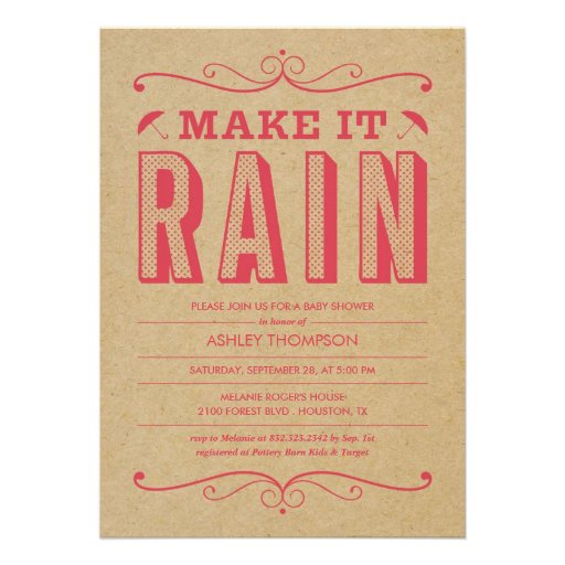 Retro Baby Shower Invitations