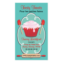 Retro bakery business cards