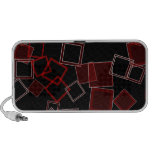 Retro Blocks in Red Travel Speakers