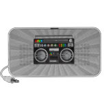 retro boombox ghetto blaster graphic travelling speakers