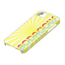 Retro Bright Bodacious 80s Sunburst iPhone 5 Cases