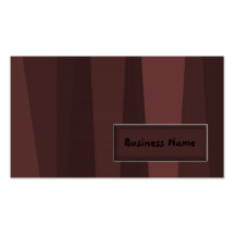Retro Brown Stripes Business Card Template