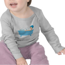 Retro Bubble Bath Girl Shirt