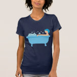 Retro Bubble Bath Girl Shirts
