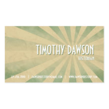 Retro Burst - Teal Business Card