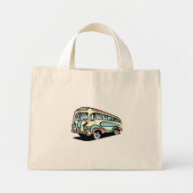 retro bus motor coach bag