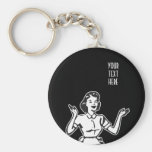 Retro Busy Housewife Key Chains