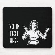 Retro Busy Housewife Mouse Mats
