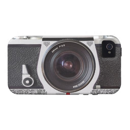 Retro Camera Scroll FX iPhone 4/4S Barely There Case For The iPhone 4