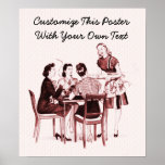 Retro Cards and Coffee Poster