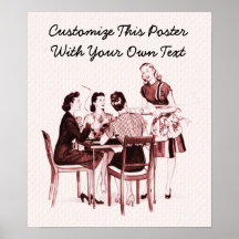 Retro Cards and Coffee Poster