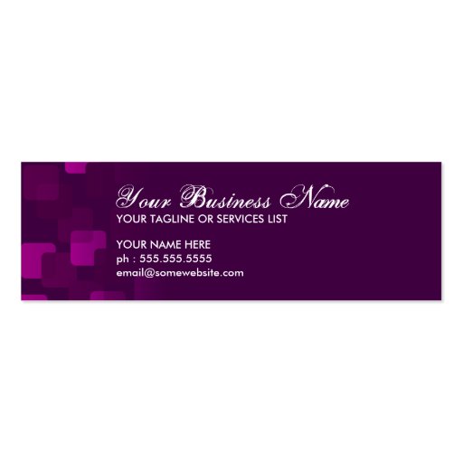 retro cascades business card template