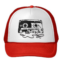 Retro Cassette tape from the 80s Hats