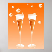 Retro Champagne Posters