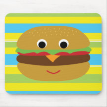 Retro Cheeseburger Mouse Pad