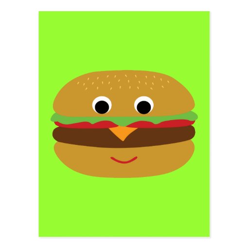 Retro Cheeseburger Postcards