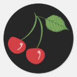 Retro Cherries Stickers
