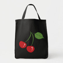 Retro Cherries Tote Bag