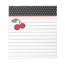 Retro Cherry Notepad