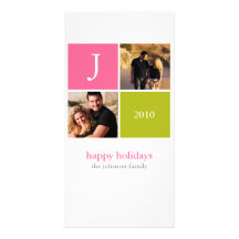 Retro Christmas Personalized Photo Card